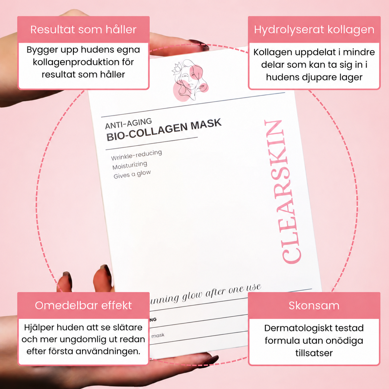 Diep hydraterend bio collageenmasker