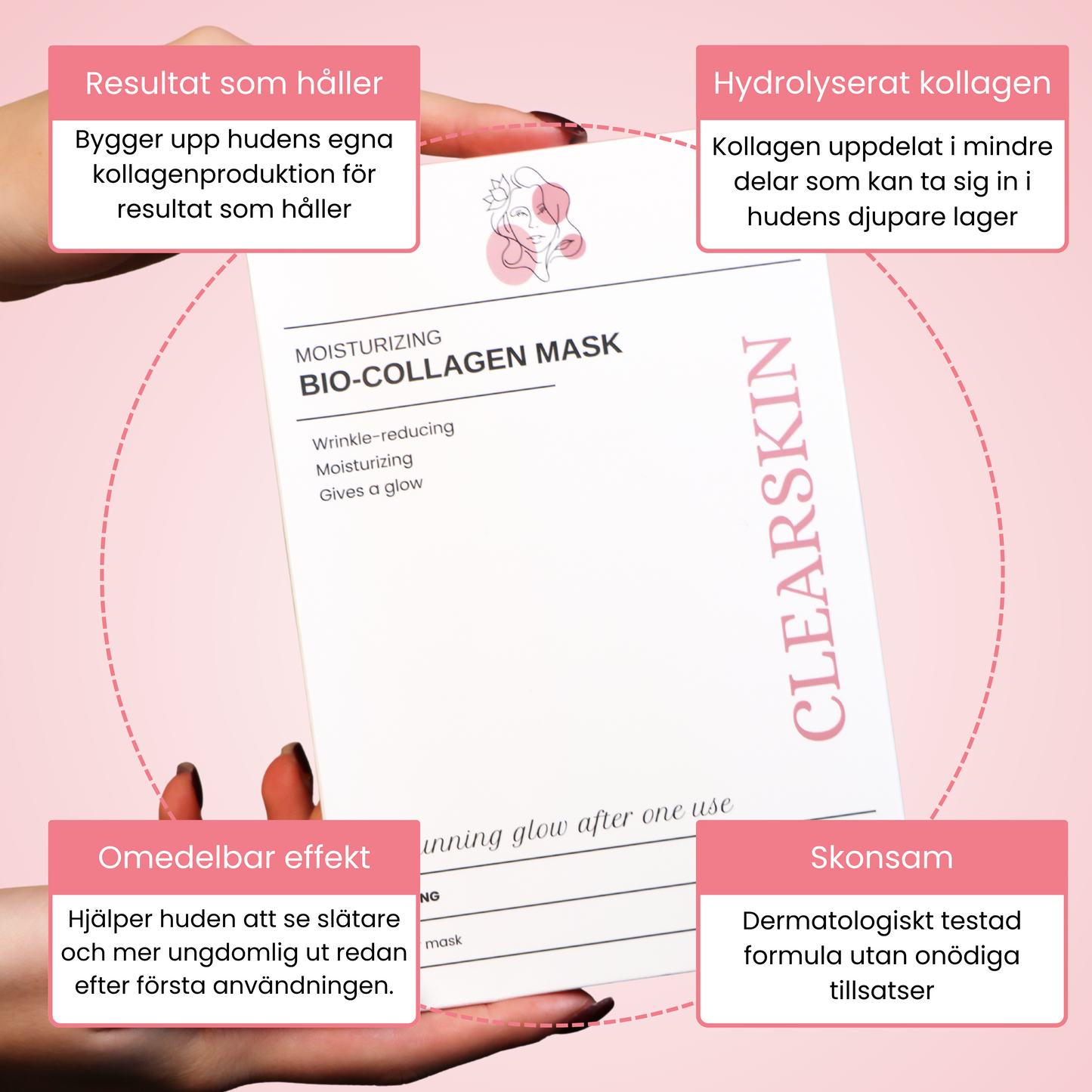 Diep hydraterend bio collageenmasker